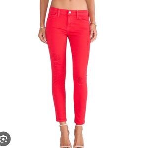 Current/ Elliot The Stiletto Jeans in Coral Red | Size 25